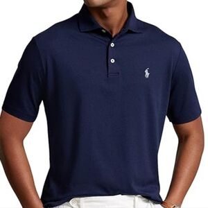 Polo by Ralph Lauren Men's Performance Navy Blue Polo Shirt